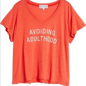 NWT Wildfox Avoiding Adulthood Tee size